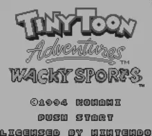Image n° 4 - screenshots  : Tiny Toon Adventures - Wacky Sports Challenge